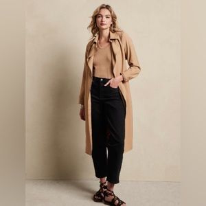 Banana Republic Women's Black Barrel High Rise Jeans - 6/28 Tall